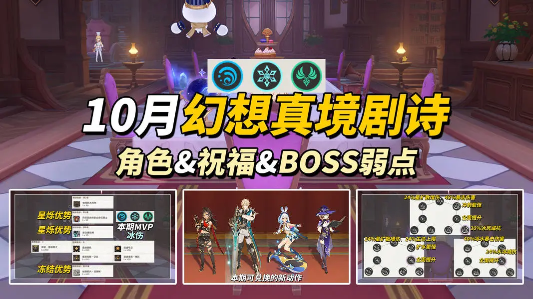 原神全新十月幻想真境剧诗玩法编队构筑与打法教学