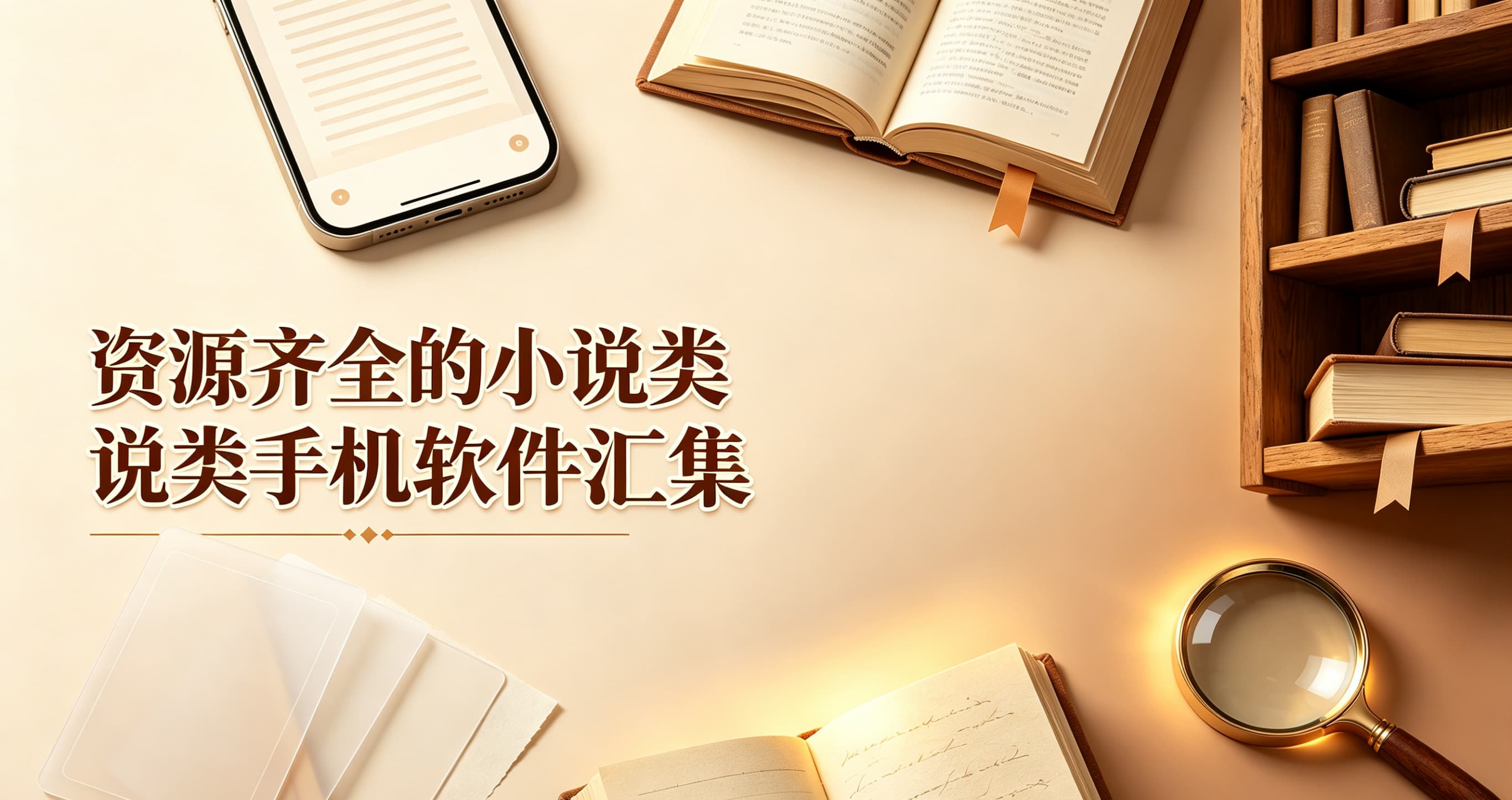 资源齐全的小说类手机软件汇集