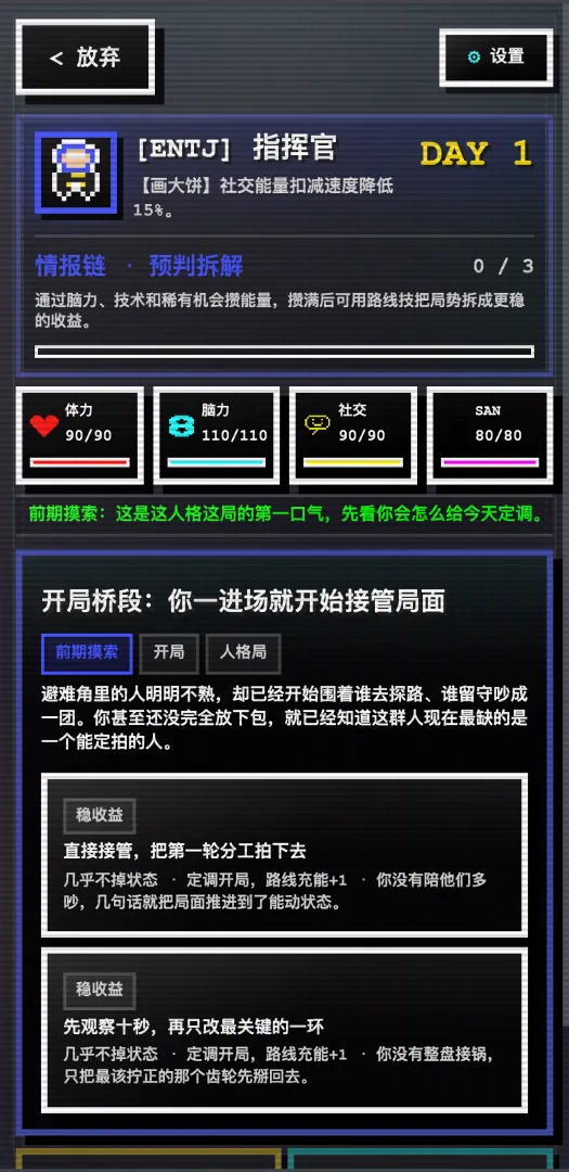 16人格生存日记