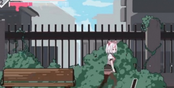 白毛少女大战僵尸