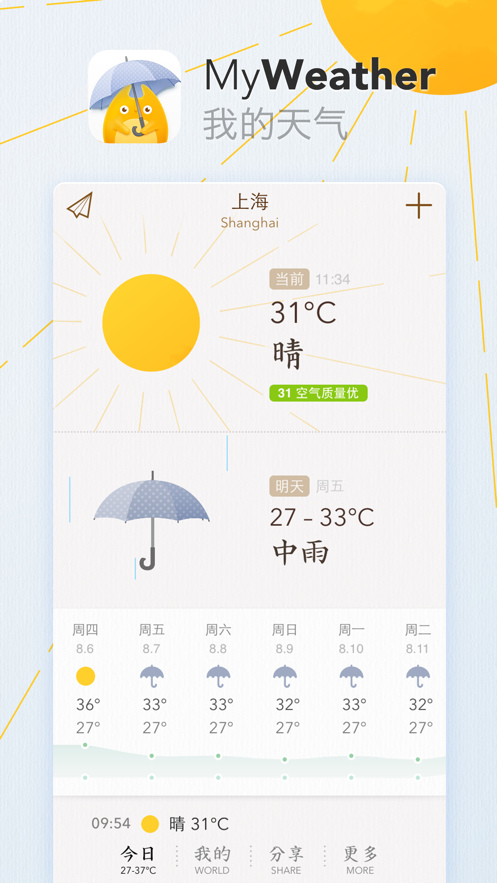 天气小组件